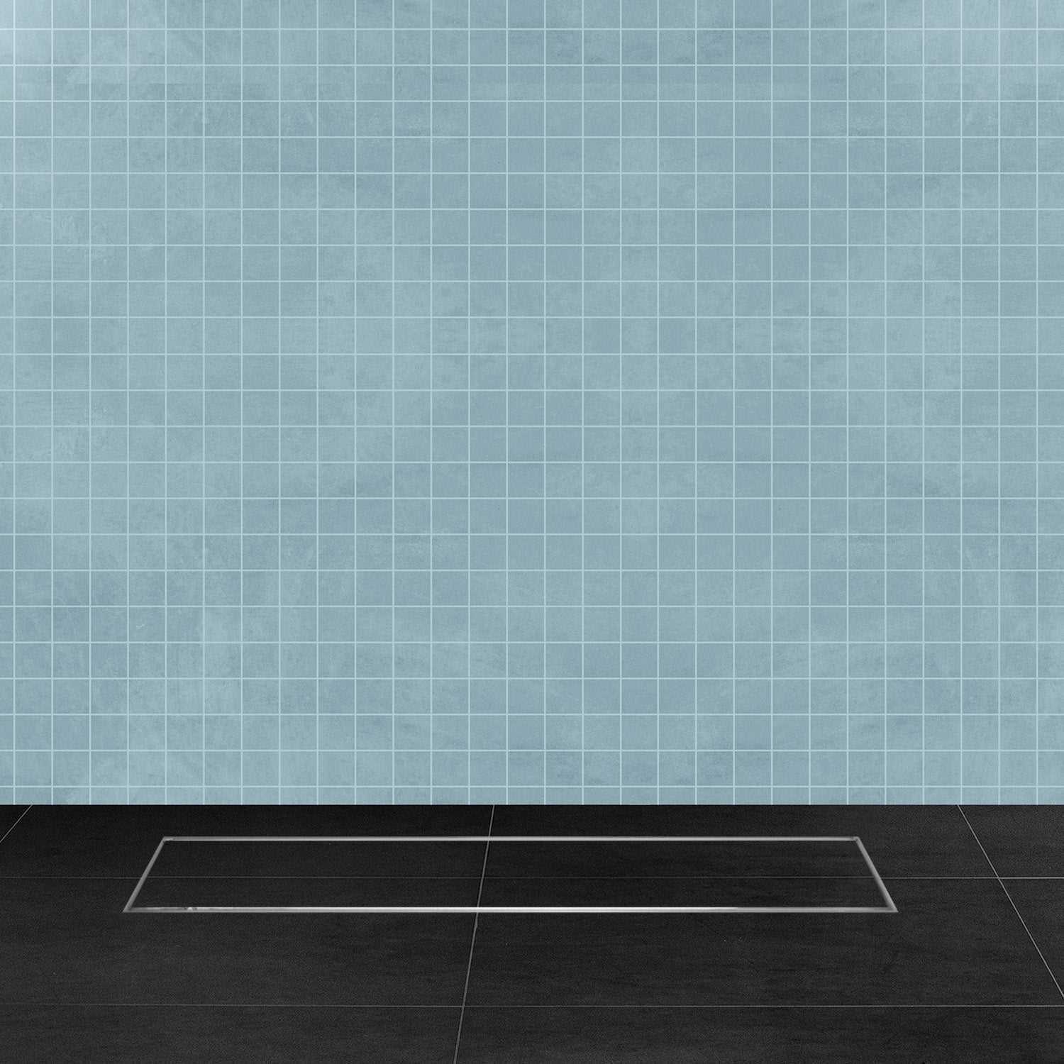 11.8 * 3.9 Inch Tylo Tile Insert Shower Drain Channel SS304 Floor Drain for Bathroom - Cockroach Trap - D&B Bathware