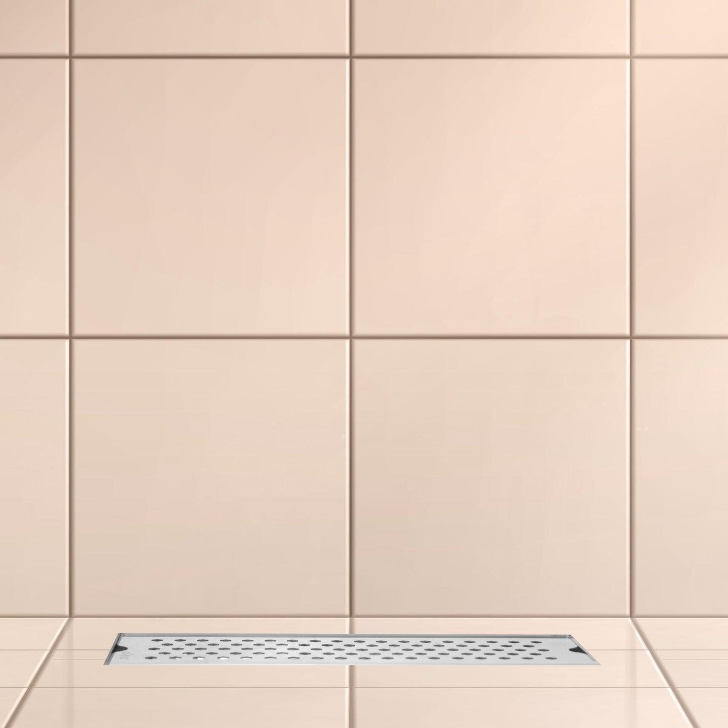 17.7 * 3.9 Inch Vento Shower Drain Channel SS304 Floor Drain for Bathroom With Drain Trap - D&B Bathware