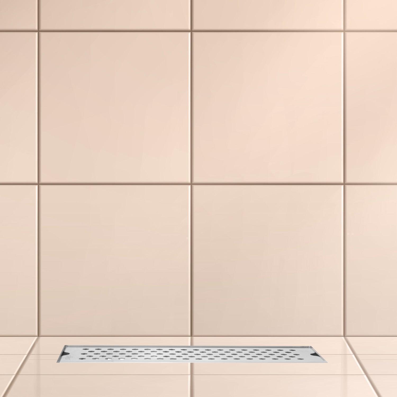 17.7 * 3.9 Inch Vento Shower Drain Channel SS304 Floor Drain for Bathroom With Drain Trap - D&B Bathware