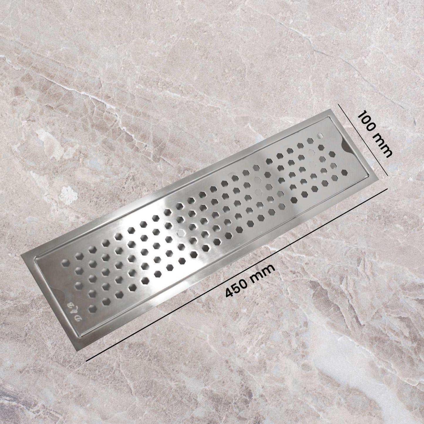 17.7 * 3.9 Inch Vento Shower Drain Channel SS304 Floor Drain for Bathroom With Drain Trap - D&B Bathware