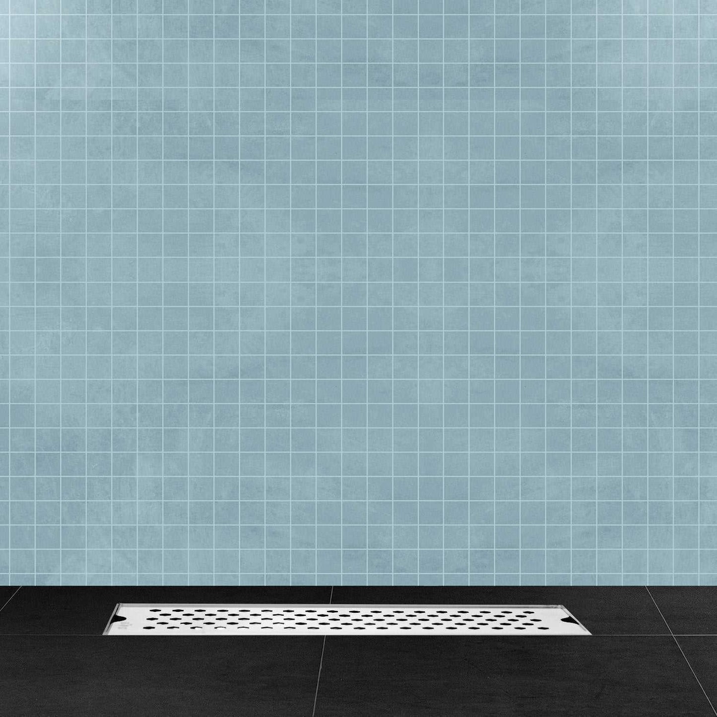 17.7 * 3.9 Inch Vento Shower Drain Channel SS304 Floor Drain for Bathroom With Drain Trap - D&B Bathware