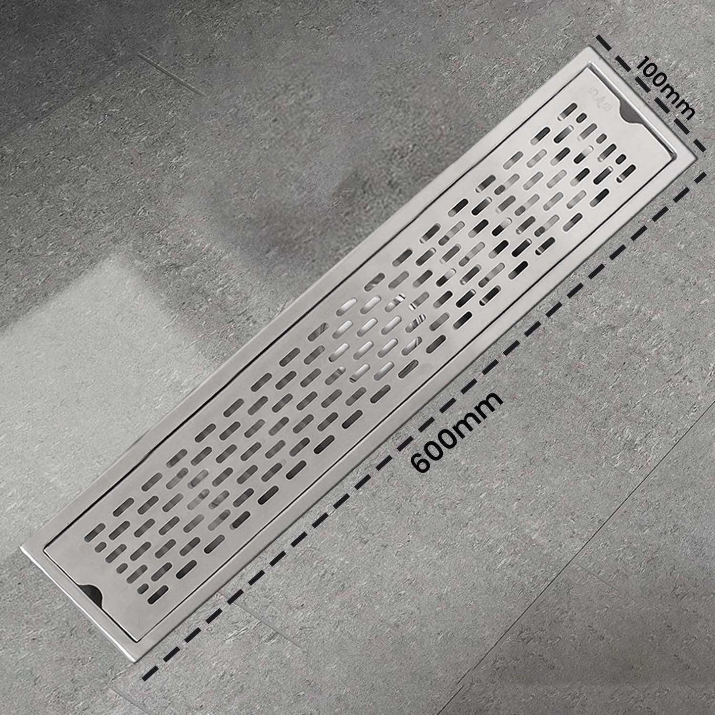 23.6 * 3.9 Inch Liner Shower Drain Channel SS304 Floor Drain for Bathroom - Cockroach Trap - D&B Bathware