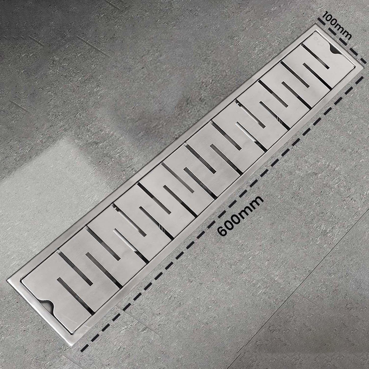 23.6 * 3.9 Inch String Shower Drain Channel SS304 Floor Drain for Bathroom - Cockroach Trap - D&B Bathware