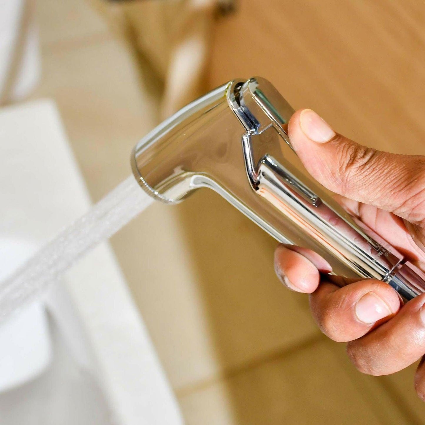 ABS Chrome Hygiene Gun Only- Modern Tap with Jet Spray for Bathroom Fittings - D&B Bathware