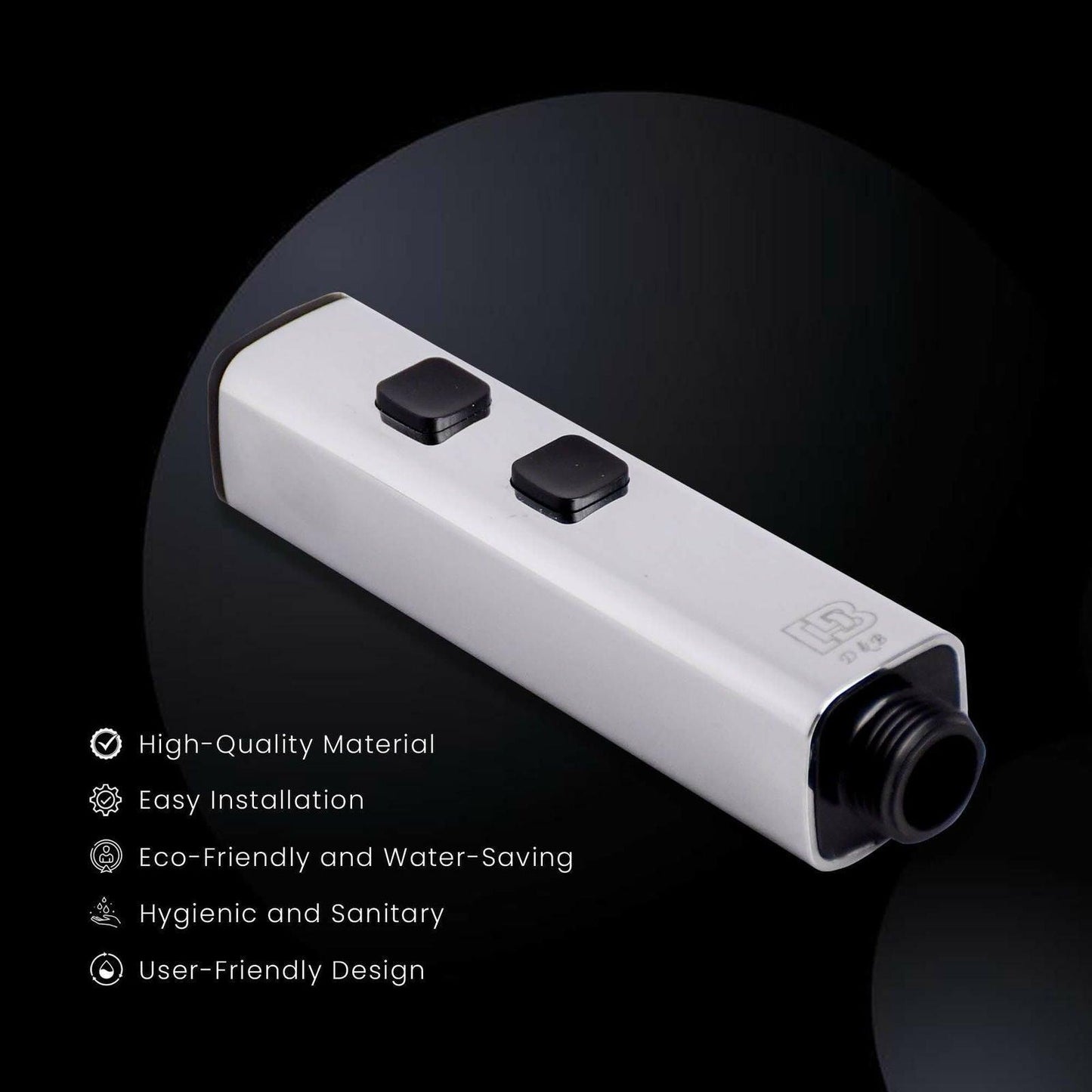 ABS Chrome Toilet Spray Hygiene Faucet - Silver Health Faucet Gun for Toilet Hygiene - D&B Bathware