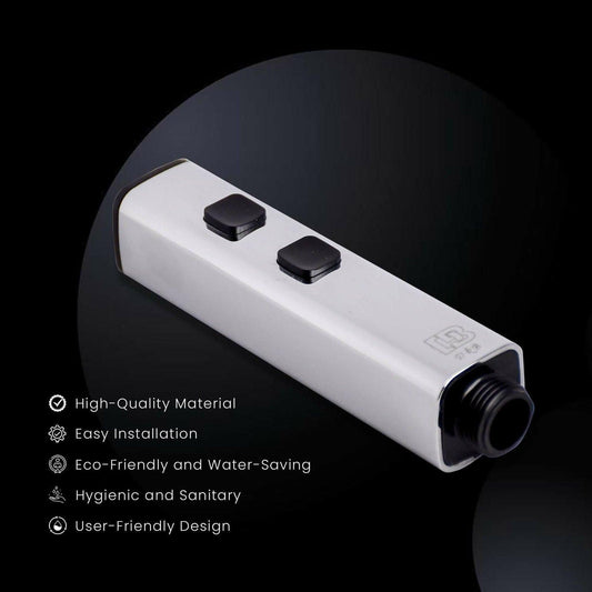 ABS Chrome Toilet Spray Hygiene Faucet - Silver Health Faucet Gun for Toilet Hygiene - D&B Bathware