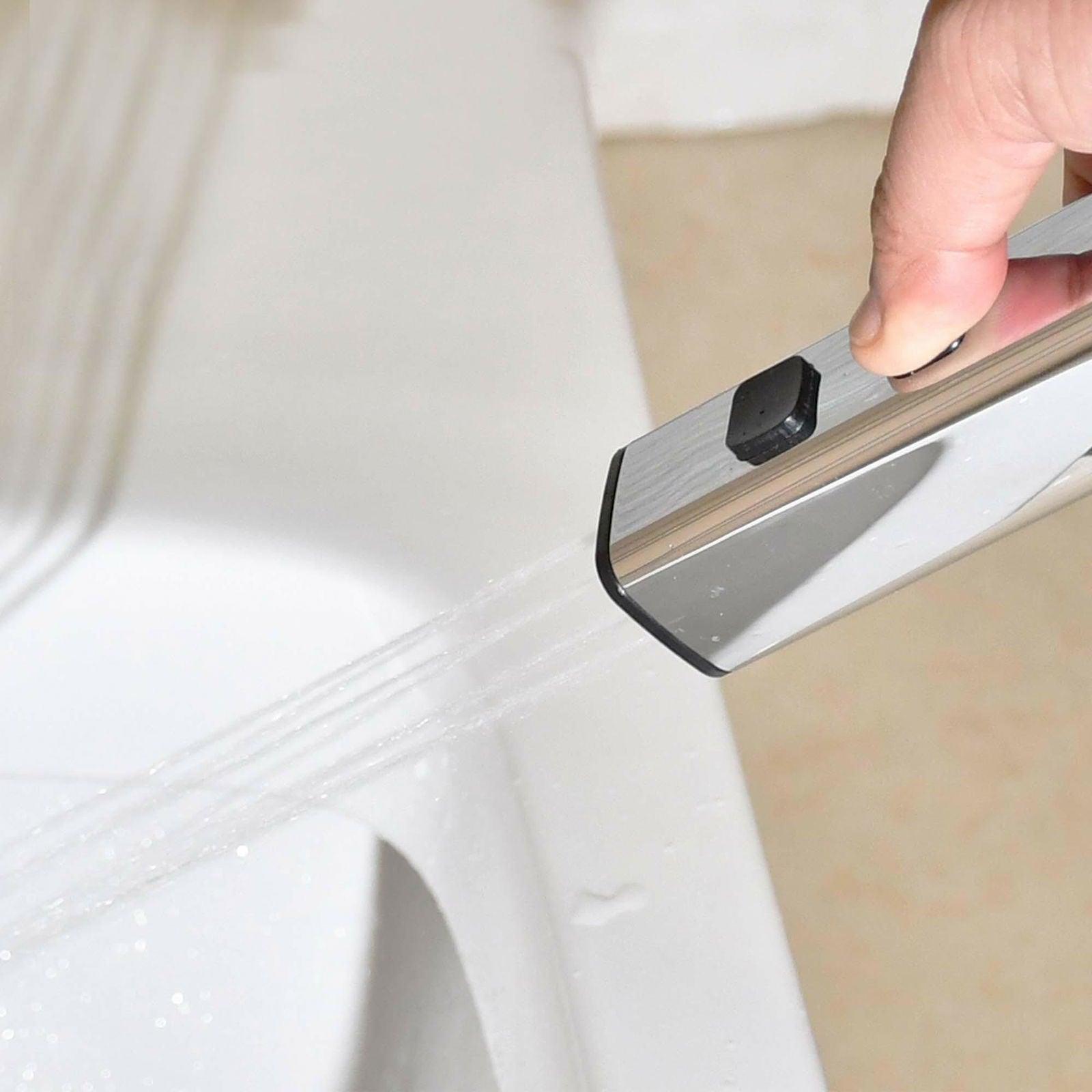 ABS Chrome Toilet Spray Hygiene Faucet - Silver Health Faucet Gun for Toilet Hygiene - D&B Bathware