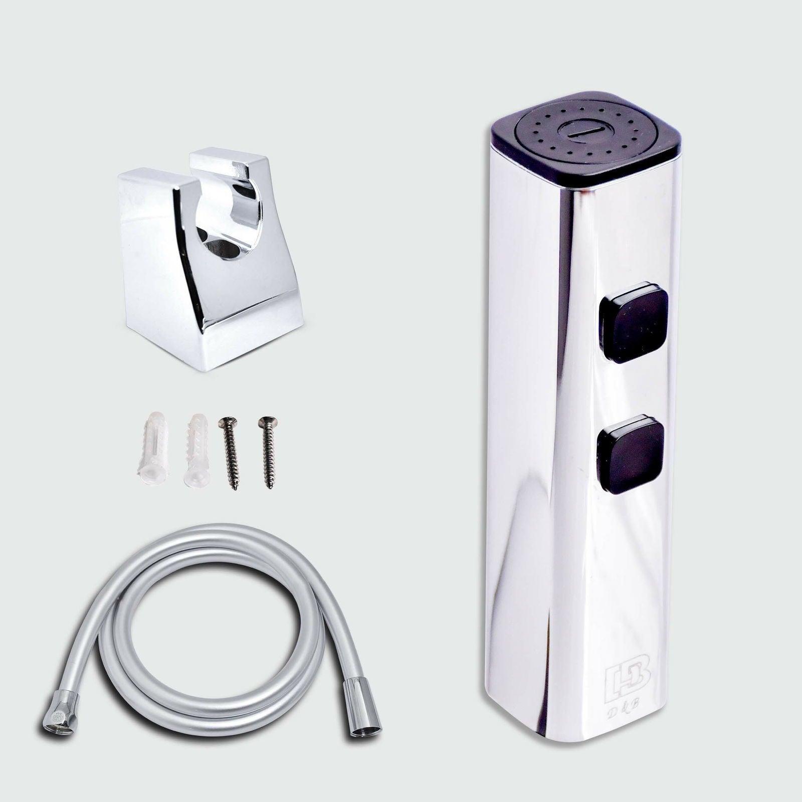 ABS Chrome Toilet Spray Hygiene Faucet - Silver Health Faucet Gun for Toilet Hygiene - D&B Bathware