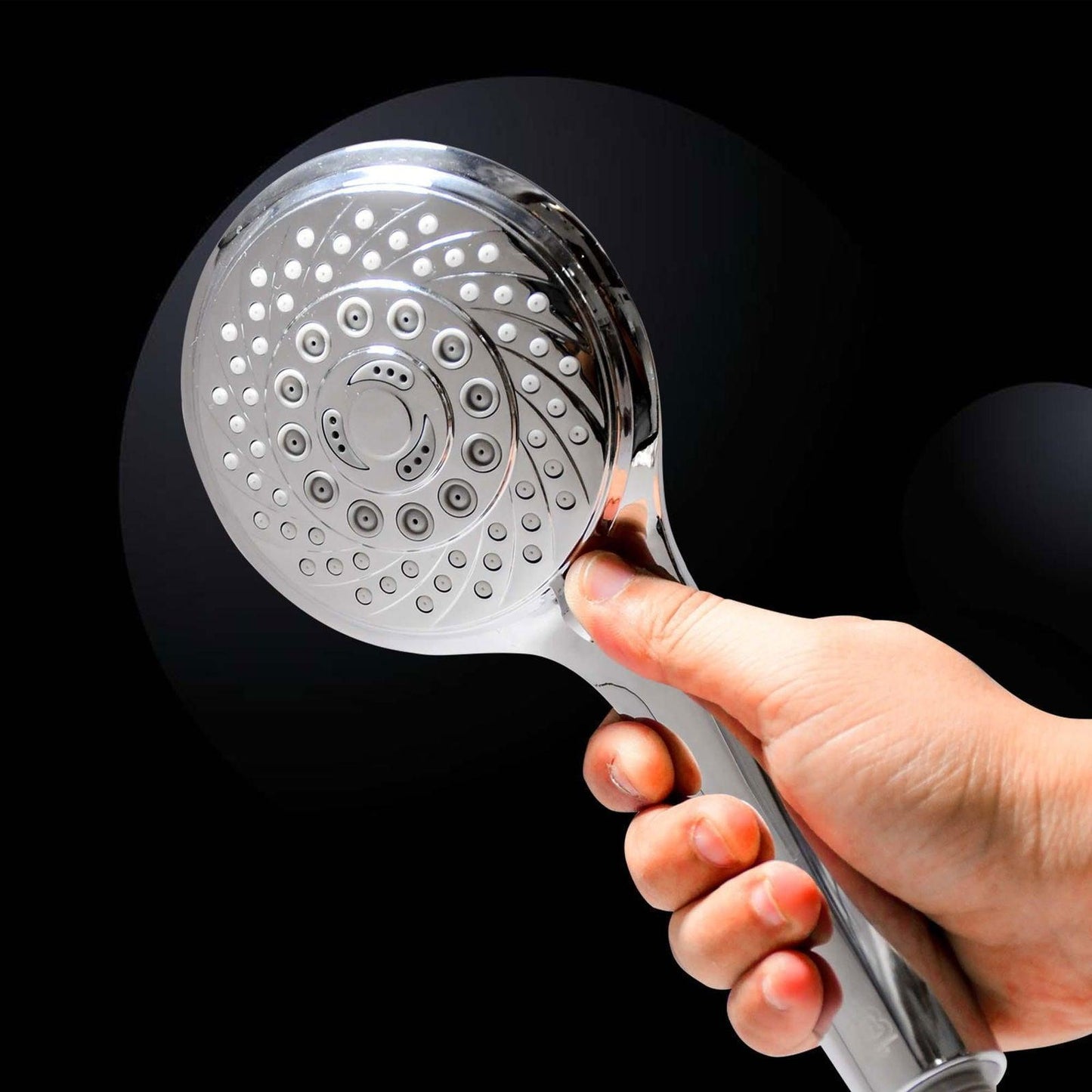 ABS Hand Shower with 1.5m SS Tube & Wall Hook - Silver High-Pressure Hand Shower Set - D&B Bathware