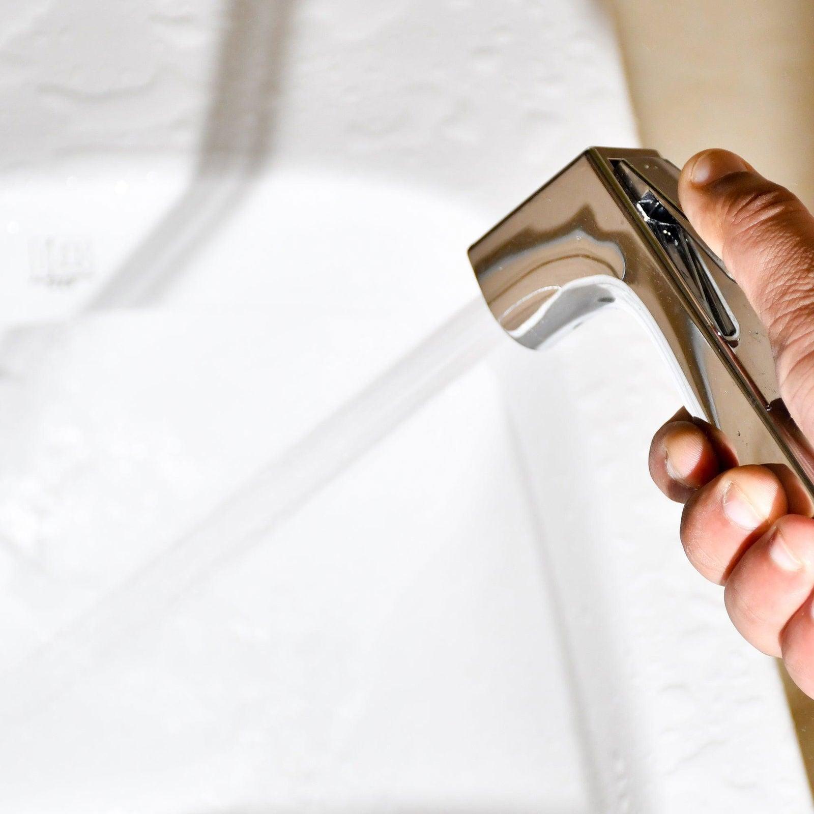 Abs Chrome Toilet Spray Hygiene Faucet with Hose and Holder DB-TLTHF6620 - D&B Bathware