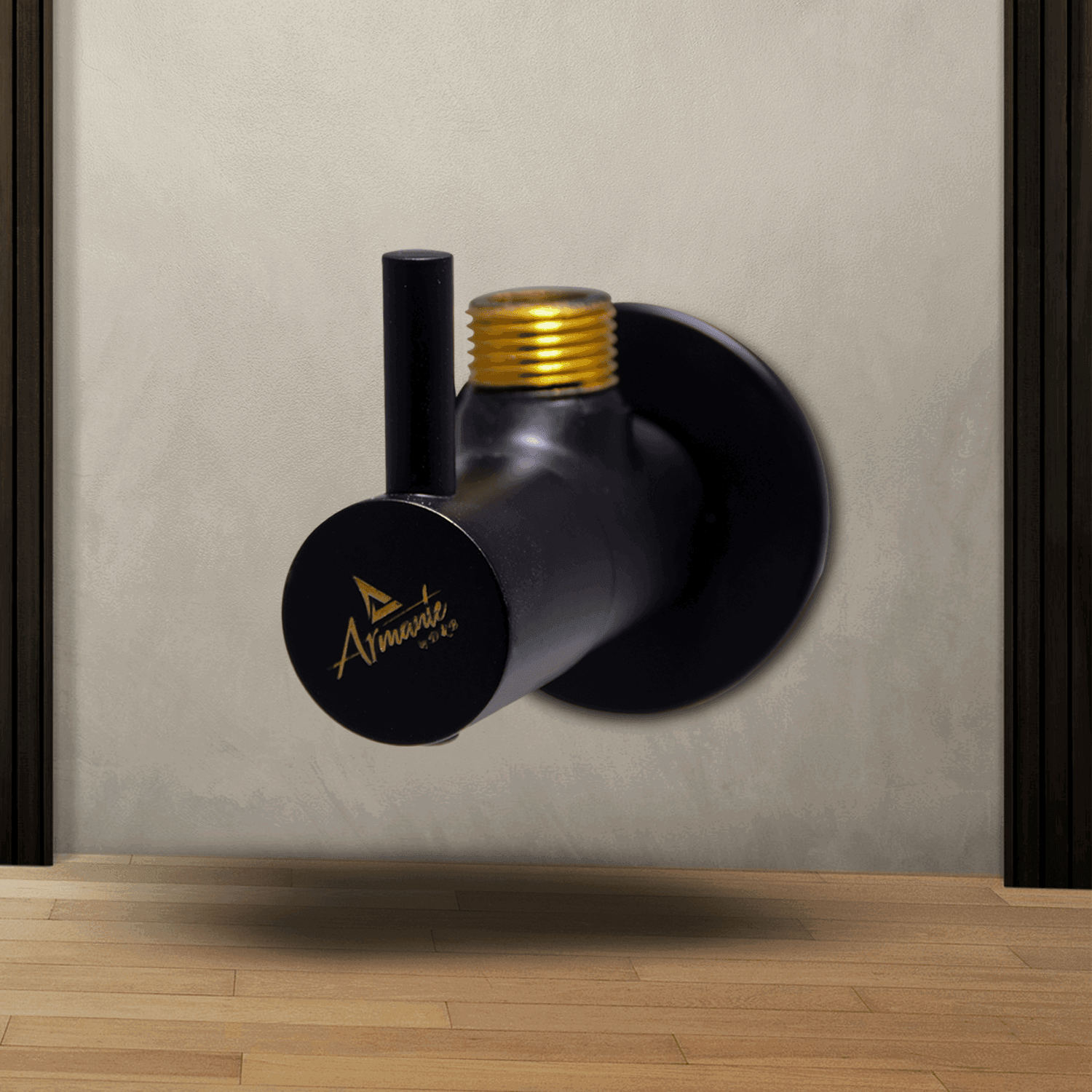 Angle Valve (Beast Black) - Matt Black Faucet & Pipe Valve for Modern Bathrooms - D&B Bathware