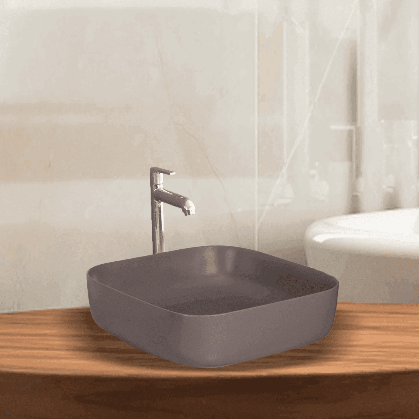 Archis Choco Matt Table Top Basin | Stylish and Functional Design - D&B Bathware