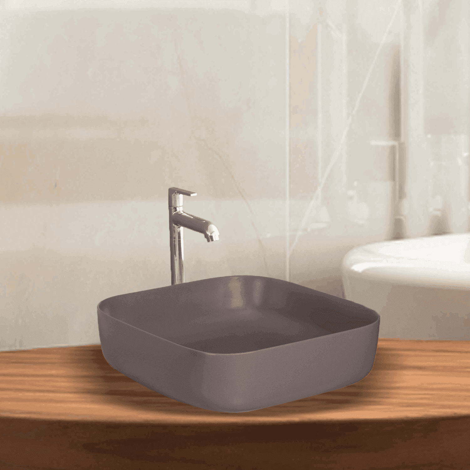 Archis Choco Matt Table Top Basin | Stylish and Functional Design - D&B Bathware