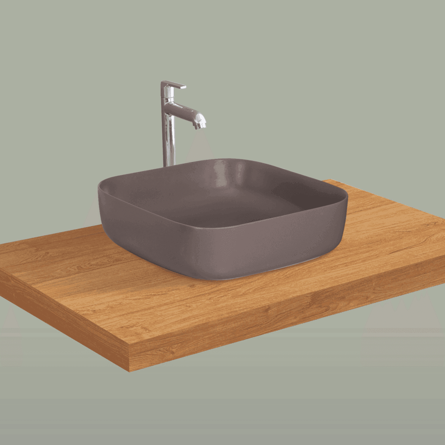 Archis Choco Matt Table Top Basin | Stylish and Functional Design - D&B Bathware