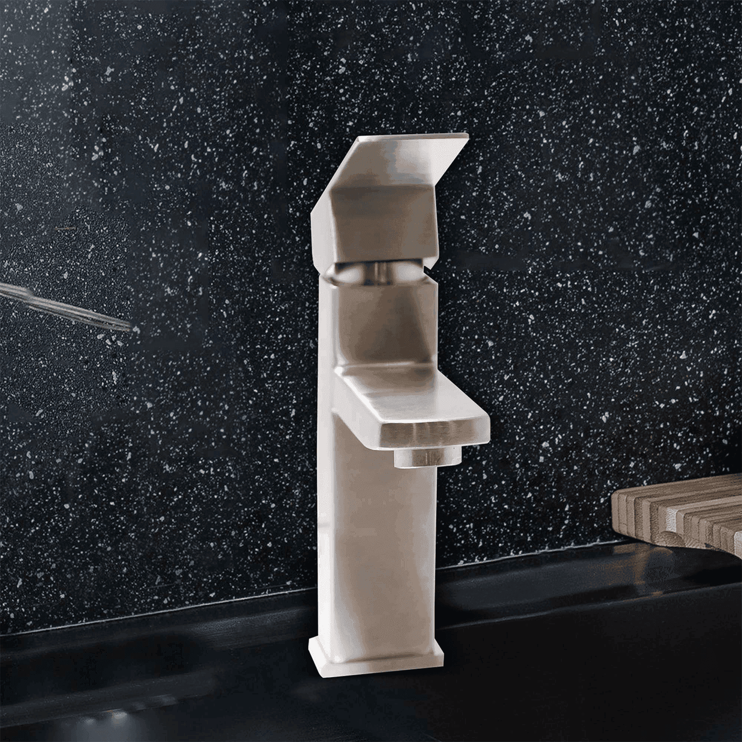 Artistic Designer Single Lever Basin Mixer Tap SUS 304 Matt Finish - D&B Bathware