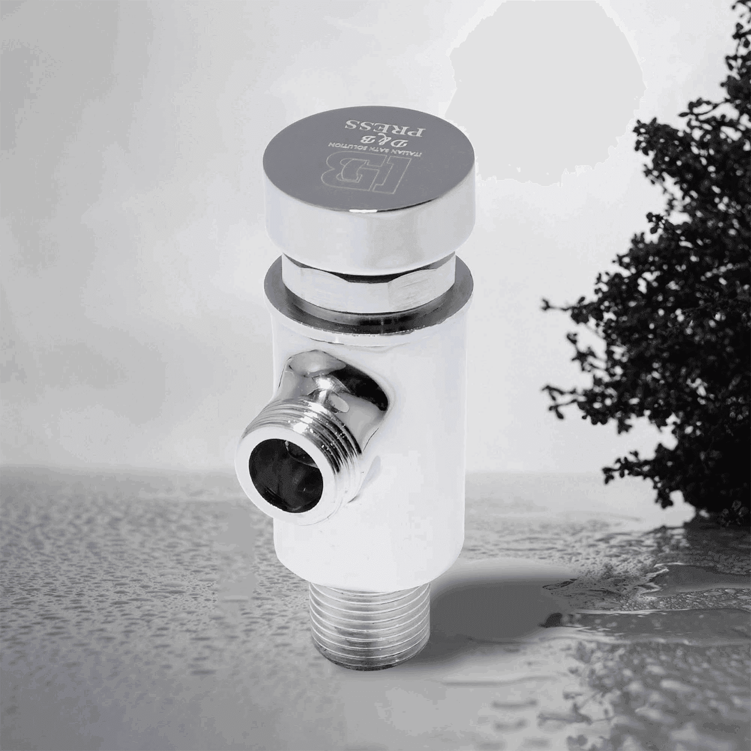 D&B BATHWARE Brass Angle Valve With Flange for Bathroom Faucet Set - D&B Bathware