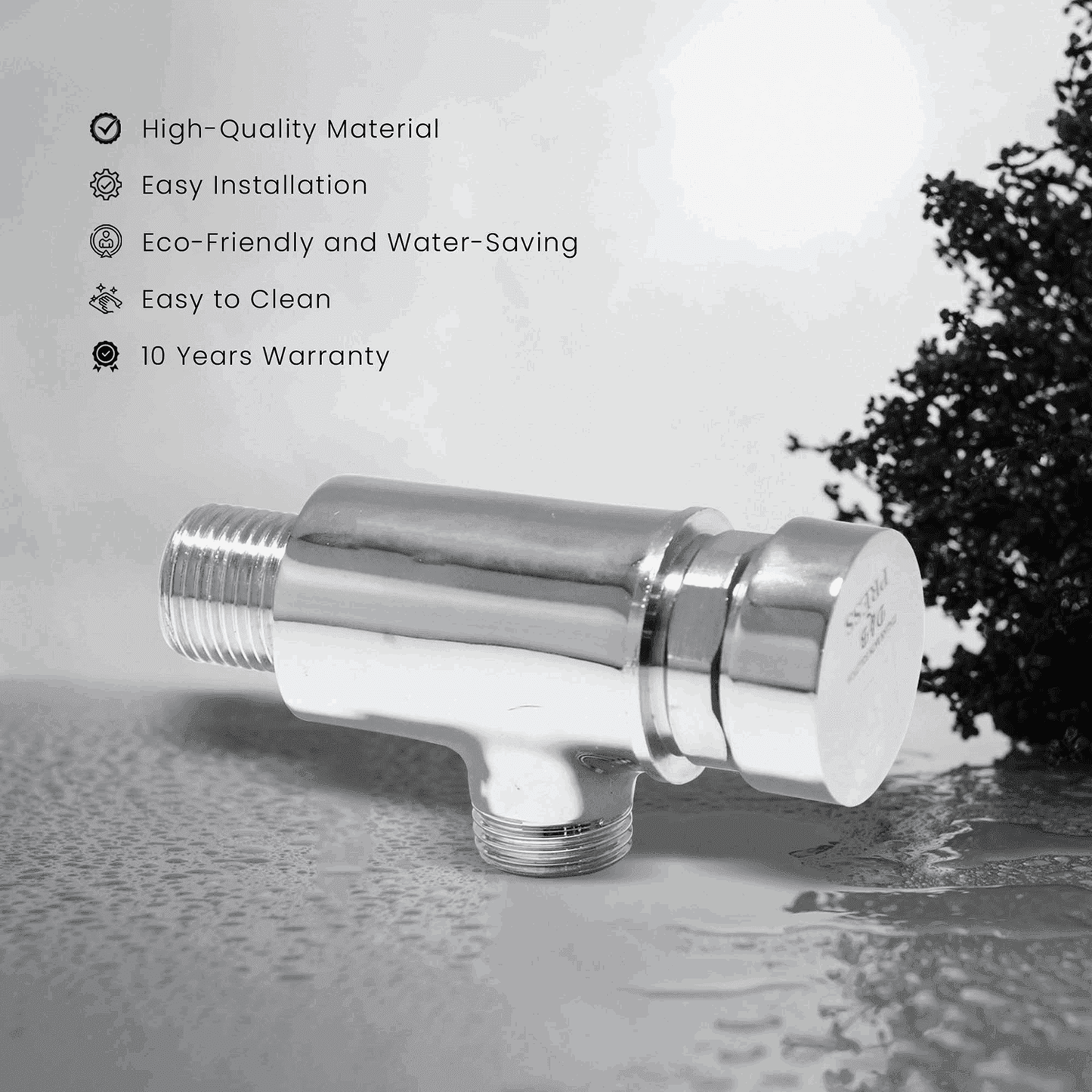 D&B BATHWARE Brass Angle Valve With Flange for Bathroom Faucet Set - D&B Bathware
