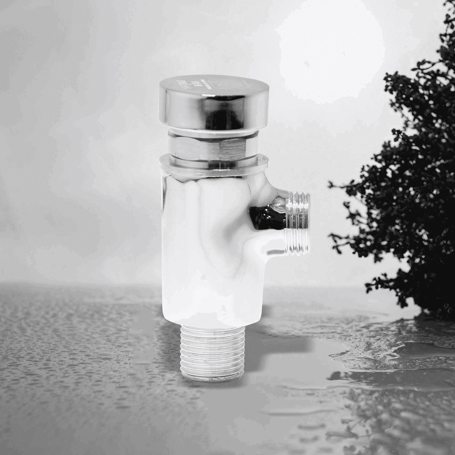 D&B BATHWARE Brass Angle Valve With Flange for Bathroom Faucet Set - D&B Bathware