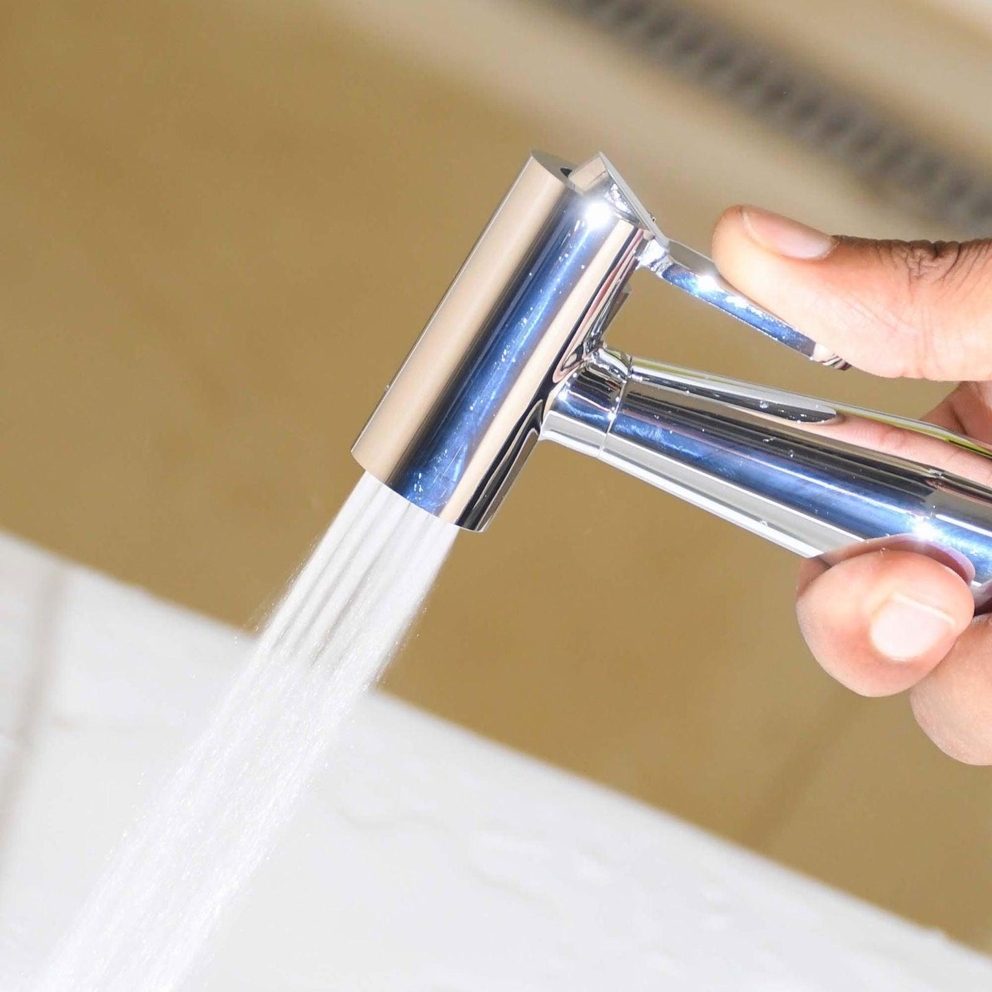 D&B BATHWARE Brass Toilet Spray with 1m Hose, Chrome Finish Jet Spray, 1-Year Warranty - D&B Bathware