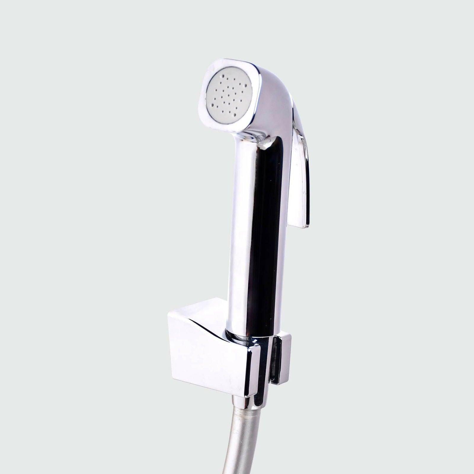 D&B BATHWARE by Abs Chrome Toilet Spray Hygiene Faucet with Hose and Holder DB-TLTHF6651 - D&B Bathware