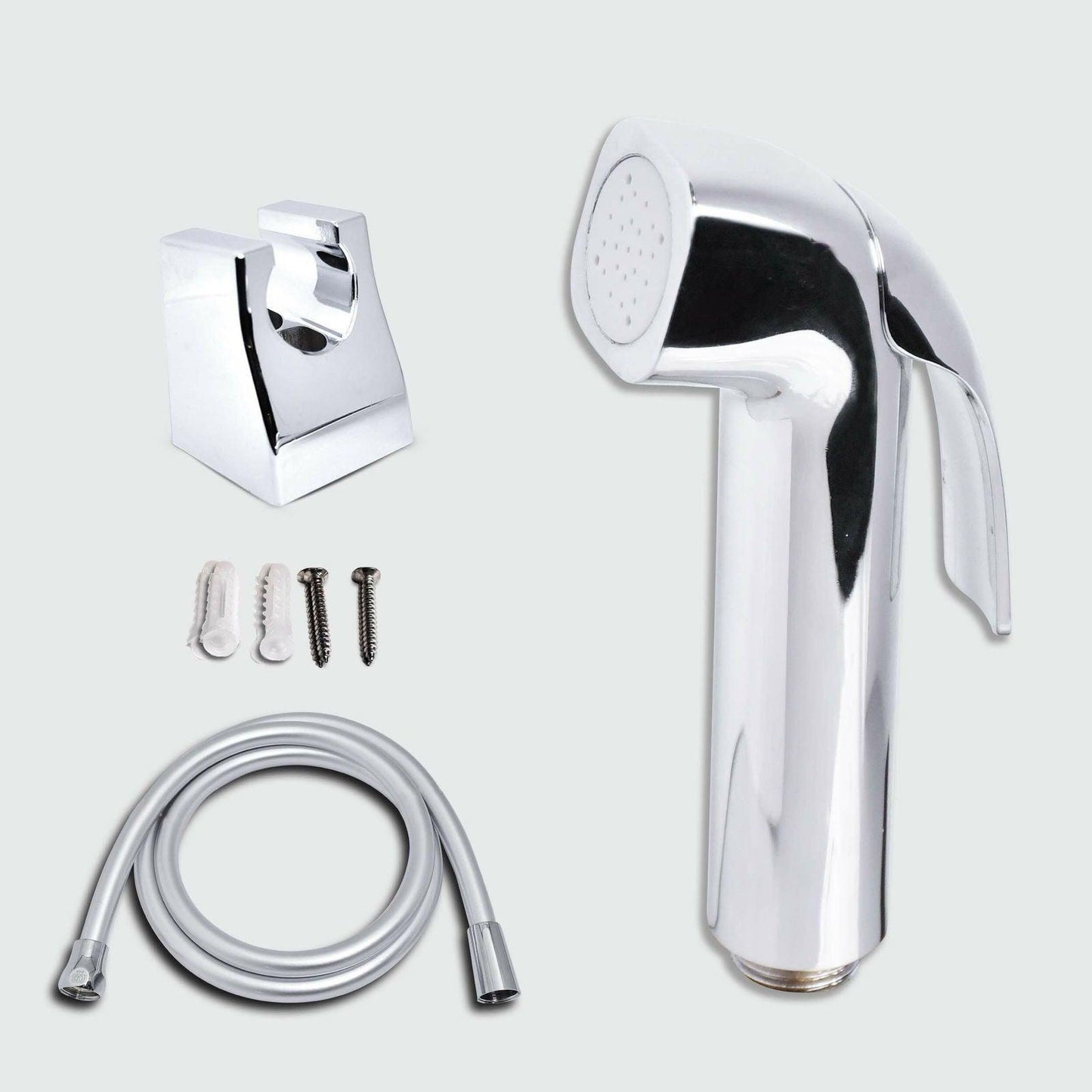 D&B BATHWARE by Abs Chrome Toilet Spray Hygiene Faucet with Hose and Holder DB-TLTHF6651 - D&B Bathware
