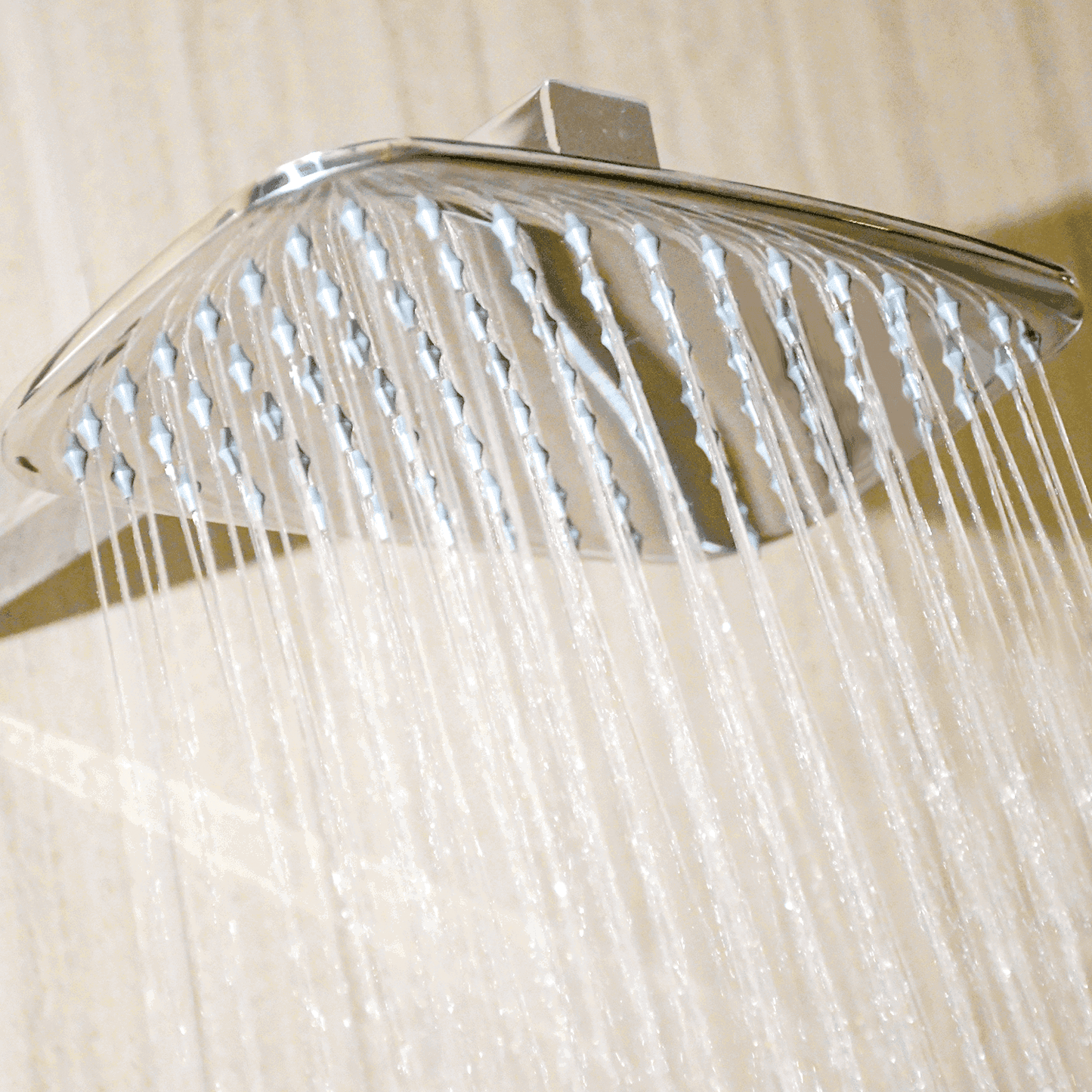 D&B Bathware Float Overhead Shower - Rectangle Rain Shower Head | Slim Design | Ideal for Bathrooms | SUS 304 Grade | Chrome Finish - D&B Bathware