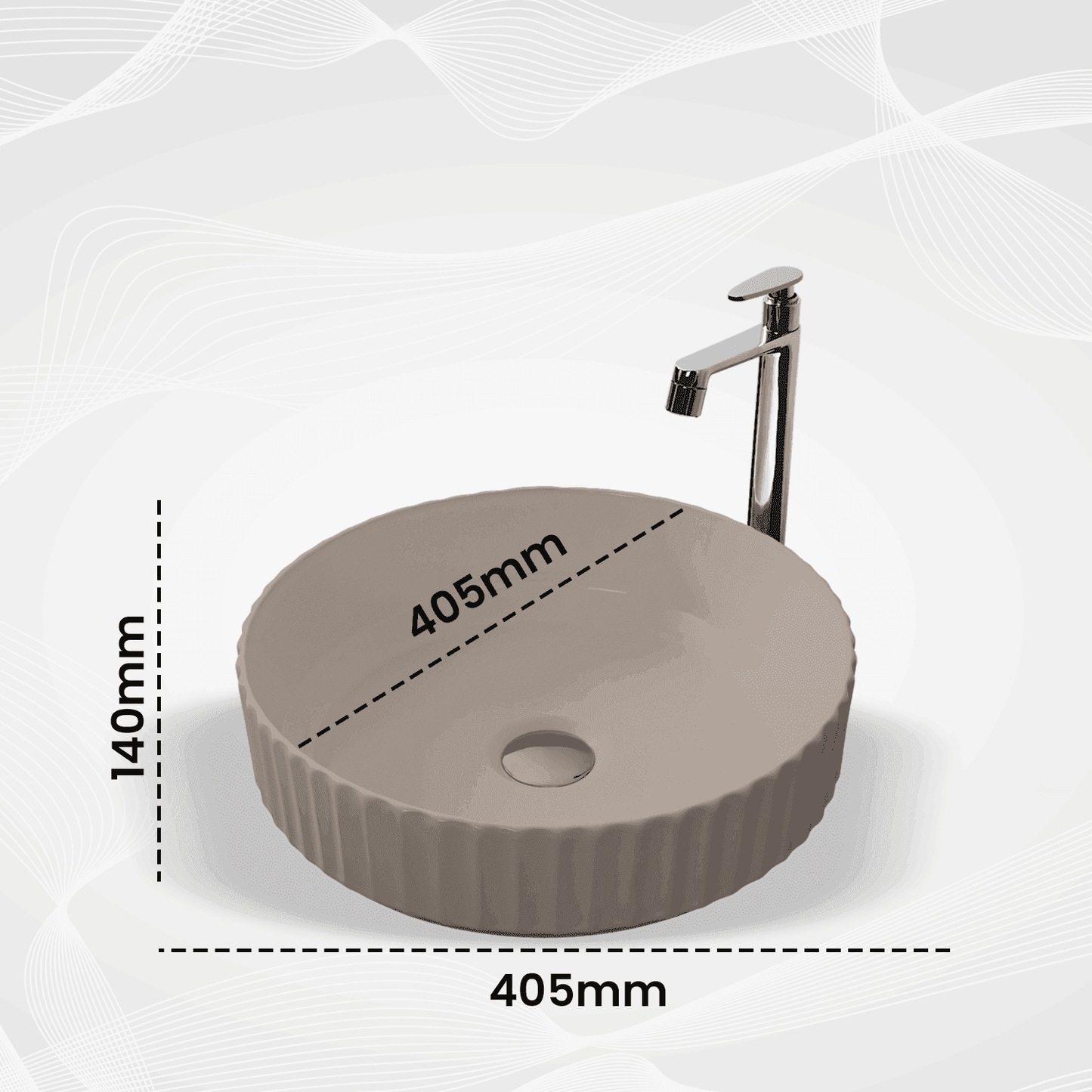 Daisy Caramel Table Top Basin | Stylish Warmth for Your Bathroom - D&B Bathware