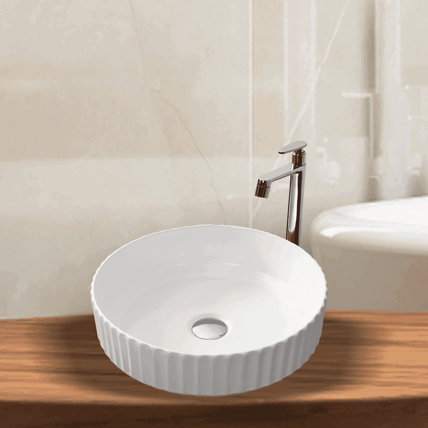Daisy White Matt Table Top Basin | Timeless Elegance for Your Bathroom - D&B Bathware