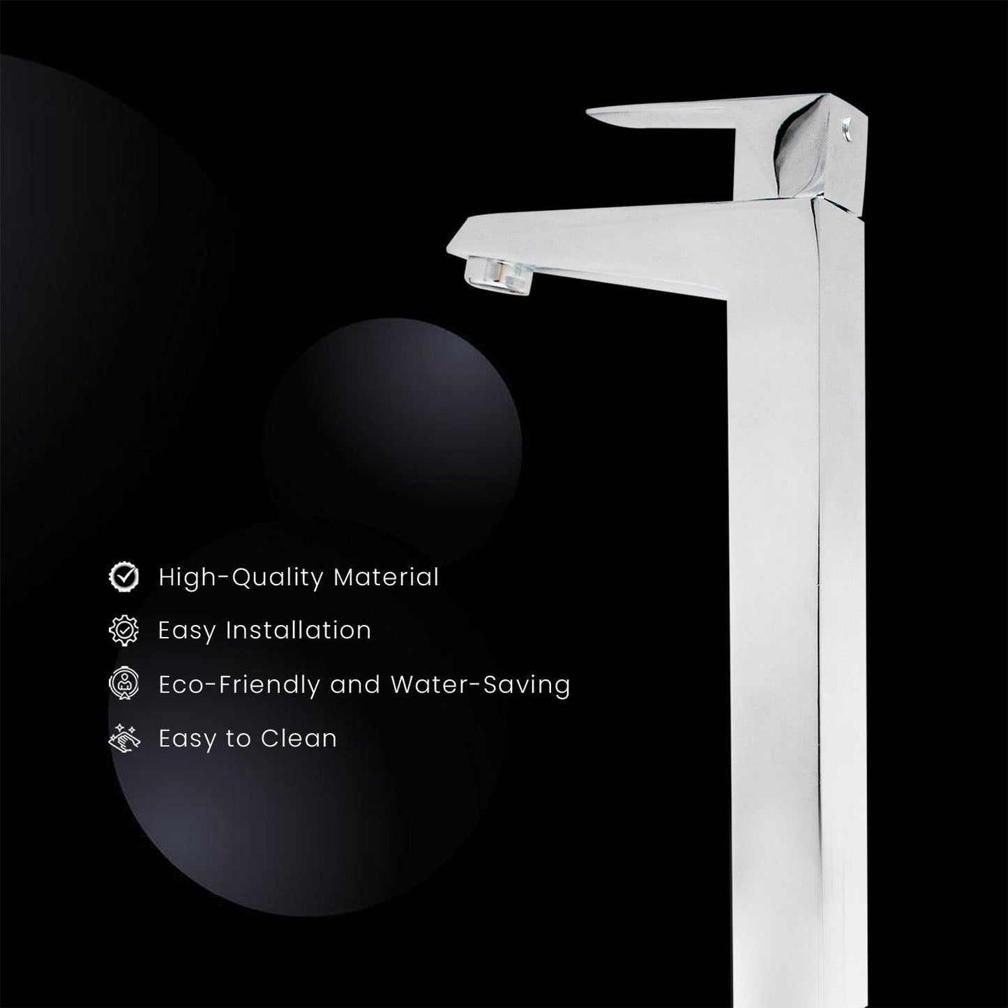 ENIGMA Brass Extended Tall Pillar Cock Tap 11.8"Inch - Wash Basin/Sink High Flow - D&B Bathware
