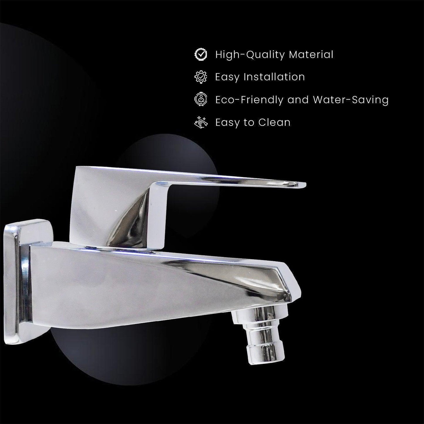 ENIGMA Brass Washing Machine Tap Chrome Finish Bib Cock, High Flow With Flange - D&B Bathware