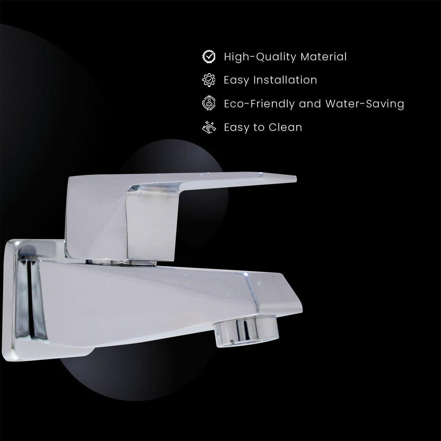 ENIGMA Full Brass Bib Cock Tap | Brass Flange Ideal for Bath & Kitchen High Flow - D&B Bathware