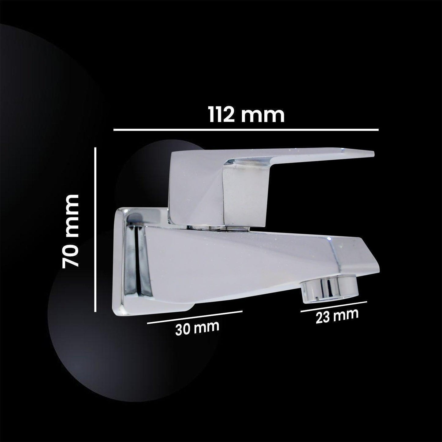ENIGMA Full Brass Bib Cock Tap | Brass Flange Ideal for Bath & Kitchen High Flow - D&B Bathware