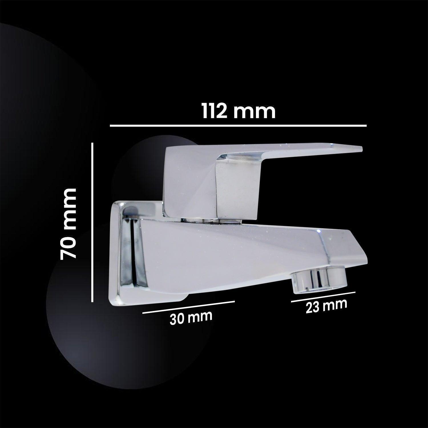 ENIGMA Full Brass Bib Cock Tap | Brass Flange Ideal for Bath & Kitchen High Flow - D&B Bathware