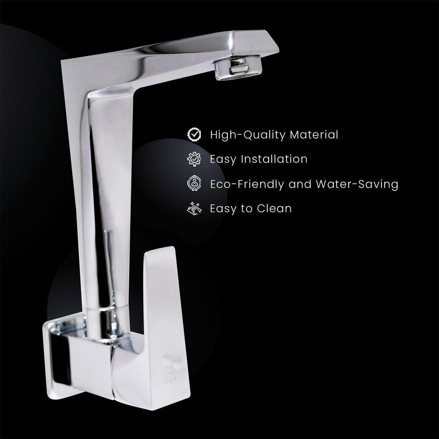 ENIGMA High-Quality Brass Sink Cock Tap with Flange-Chrome Finish For Sink/Basin - D&B Bathware