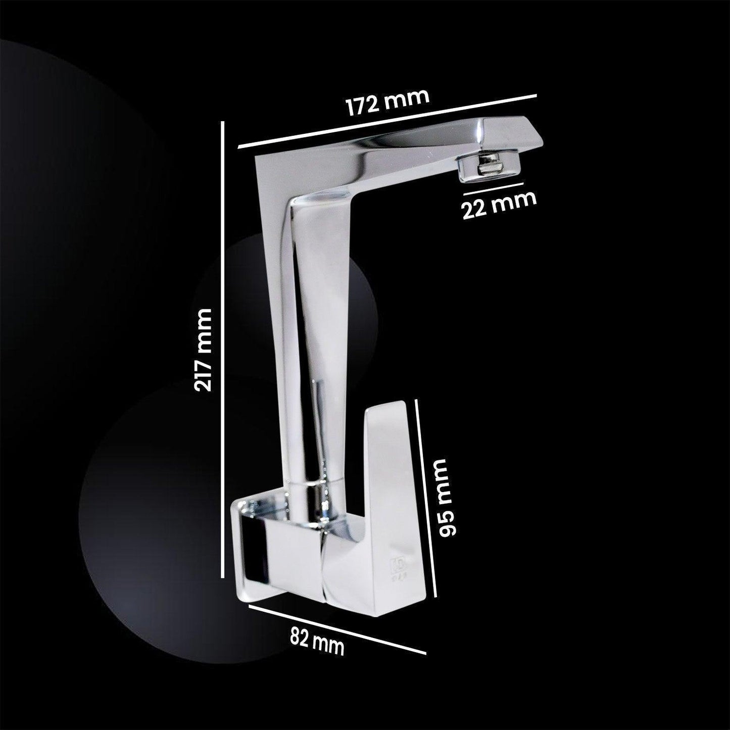 ENIGMA High-Quality Brass Sink Cock Tap with Flange-Chrome Finish For Sink/Basin - D&B Bathware