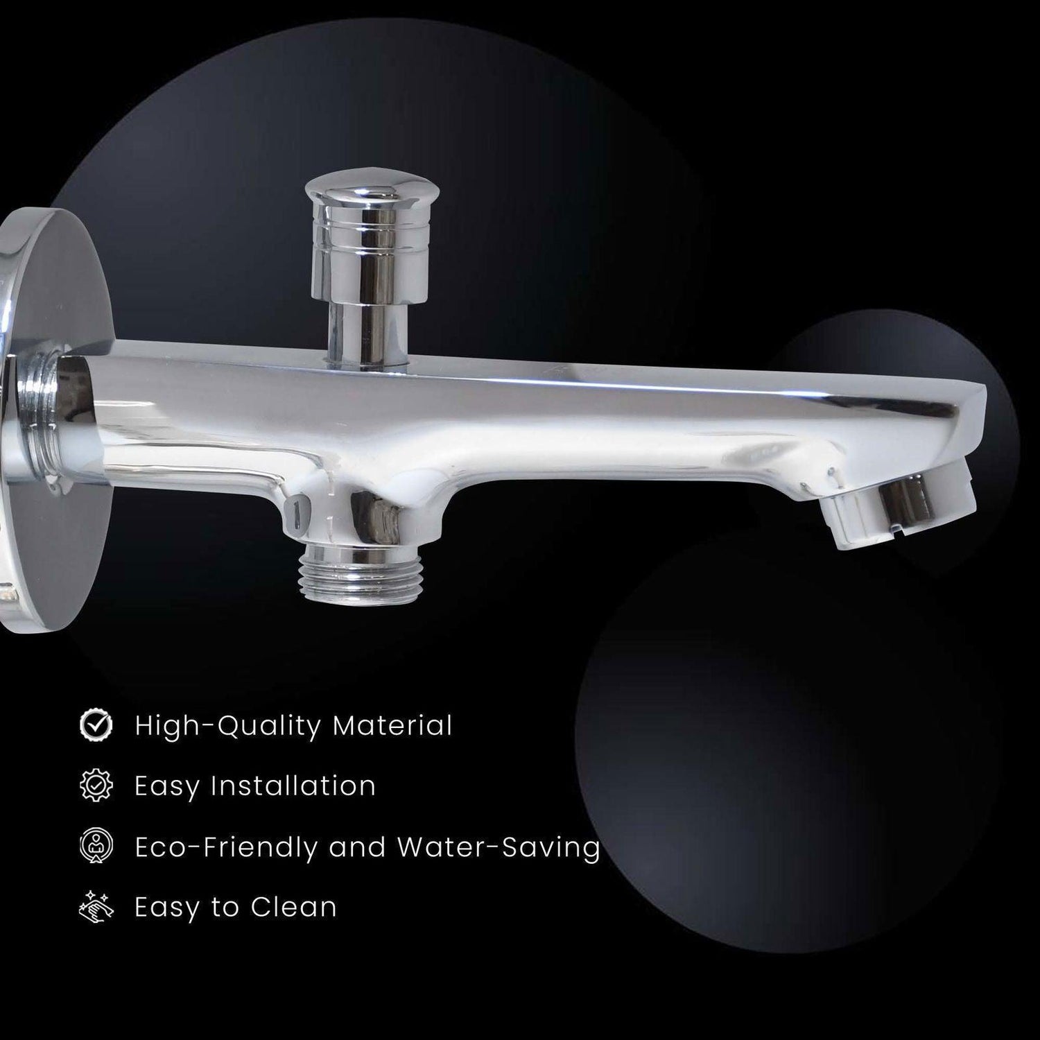 ENIGMA Tip-Ton High-Flow Brass Bath Spout Tub Filler Tap Ideal for Bathroom - D&B Bathware