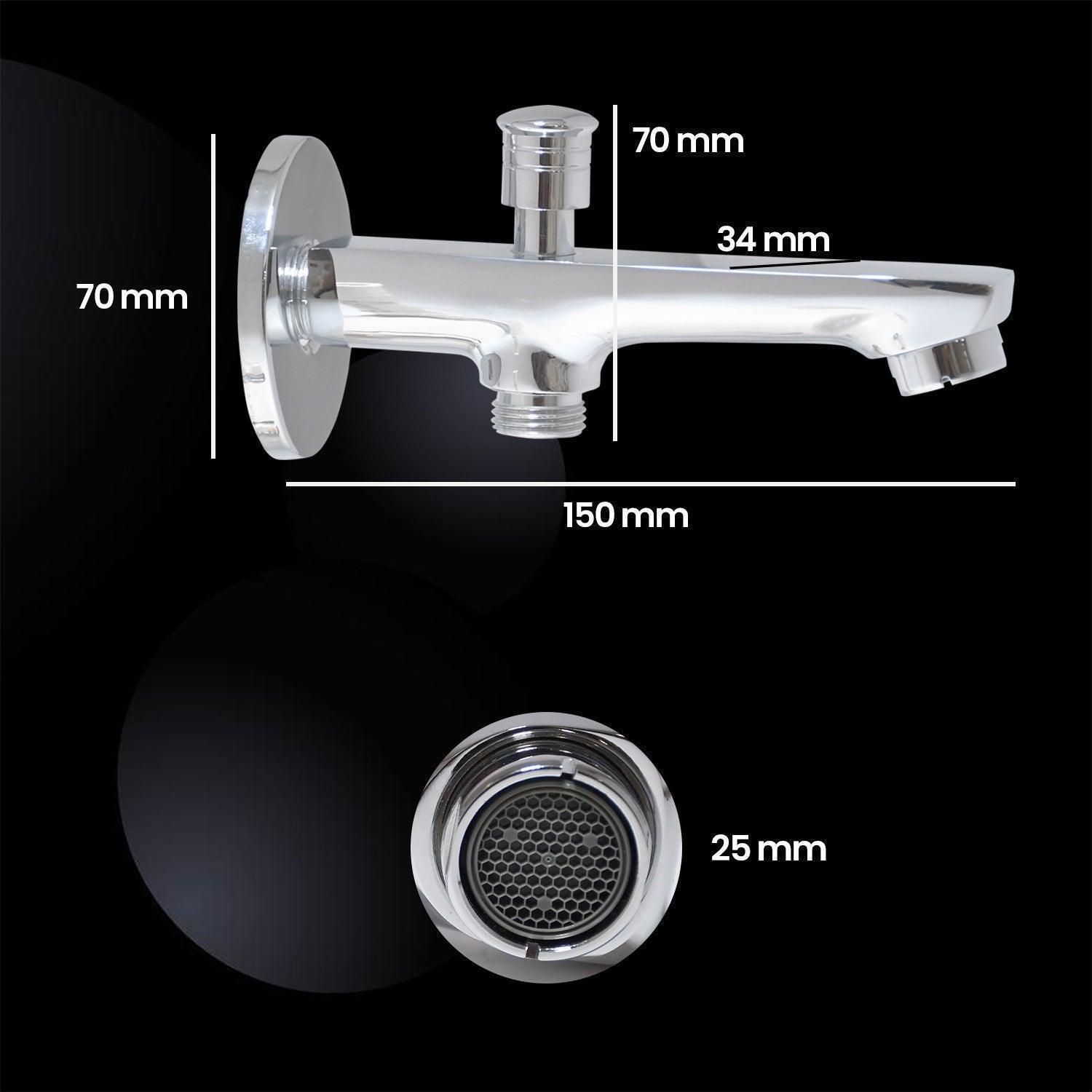 ENIGMA Tip-Ton High-Flow Brass Bath Spout Tub Filler Tap Ideal for Bathroom - D&B Bathware