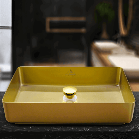 Empire Gold Metallic Wash Basins | Luxurious Bathroom Elegance - D&B Bathware