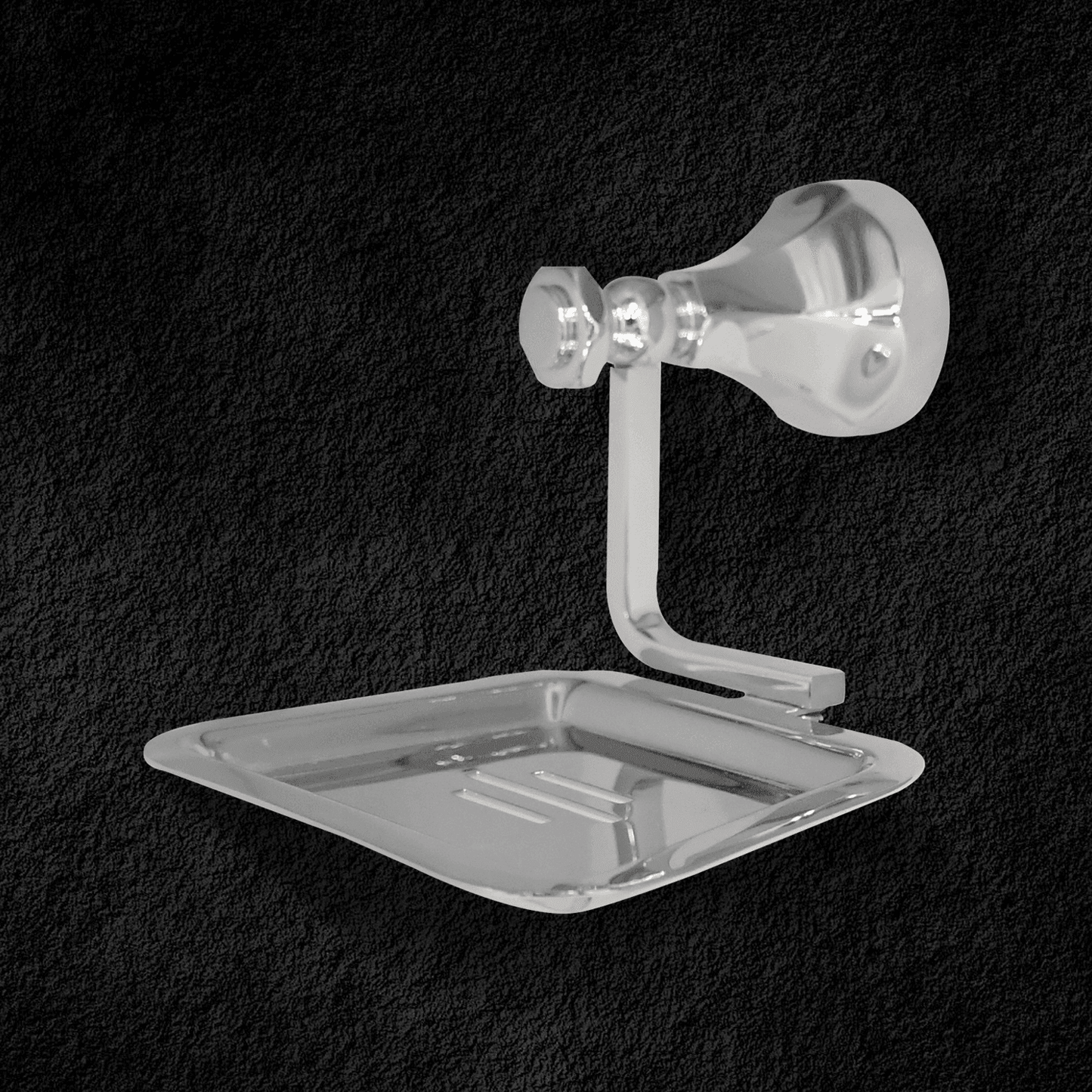 Floris Silver Soap Dish for Bathroom – Elegant & Durable Soap Holder Accessory - D&B Bathware