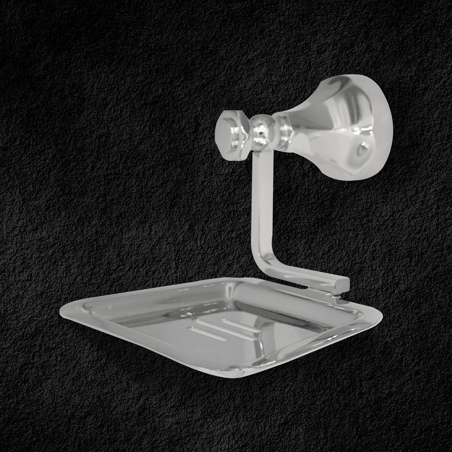 Floris Silver Soap Dish for Bathroom – Elegant & Durable Soap Holder Accessory - D&B Bathware