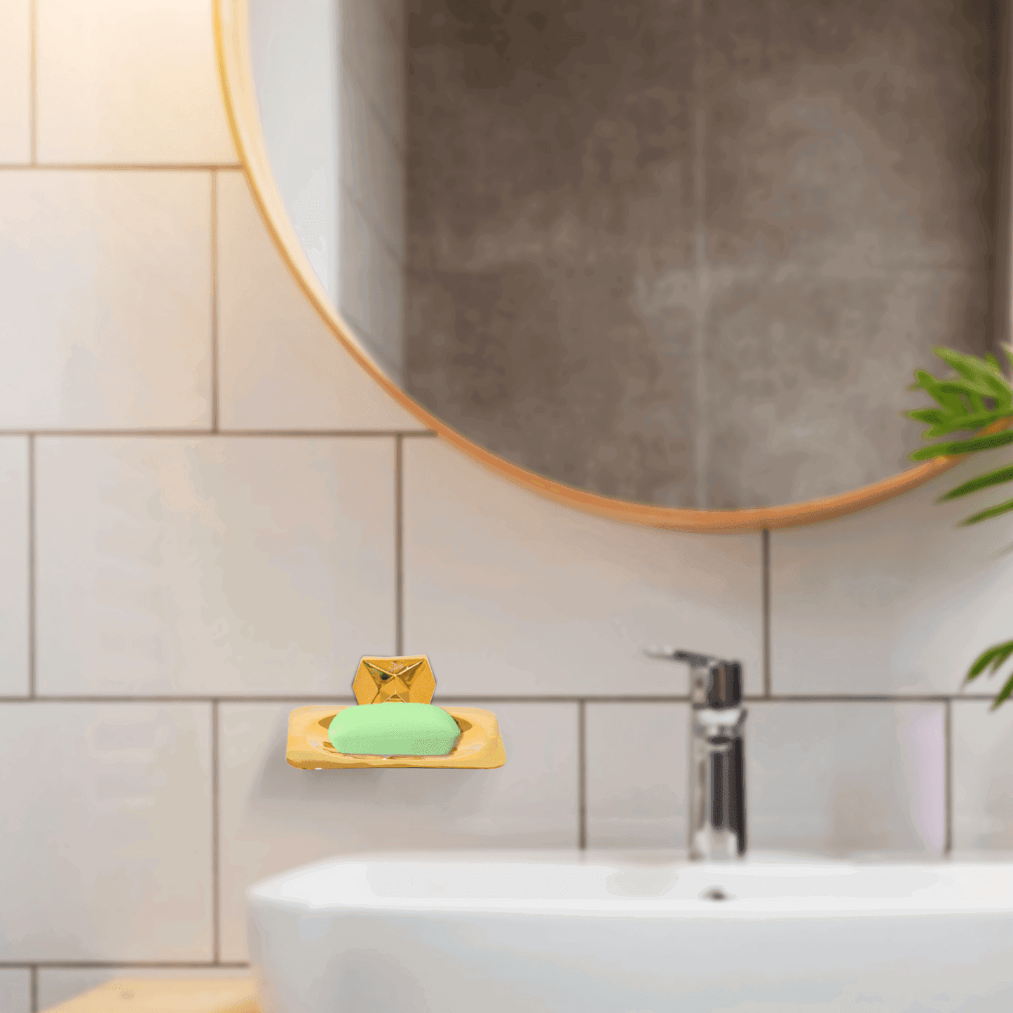 Gloria Gold Soap Dish – Luxurious & Practical Soap Holder for Bathroom - D&B Bathware