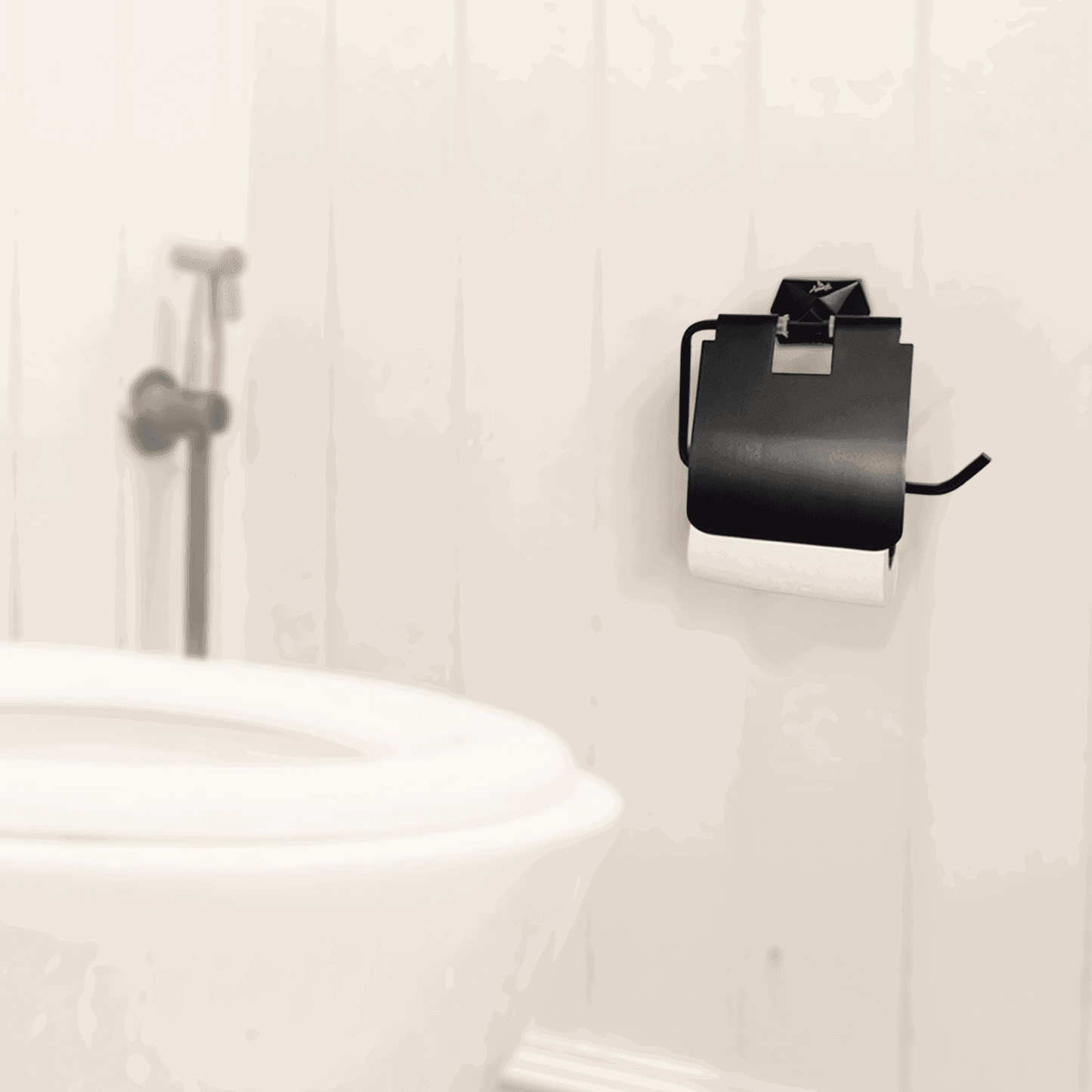 Gloria Series Black Toilet Paper Holder - Stylish & Durable Bathware - D&B Bathware