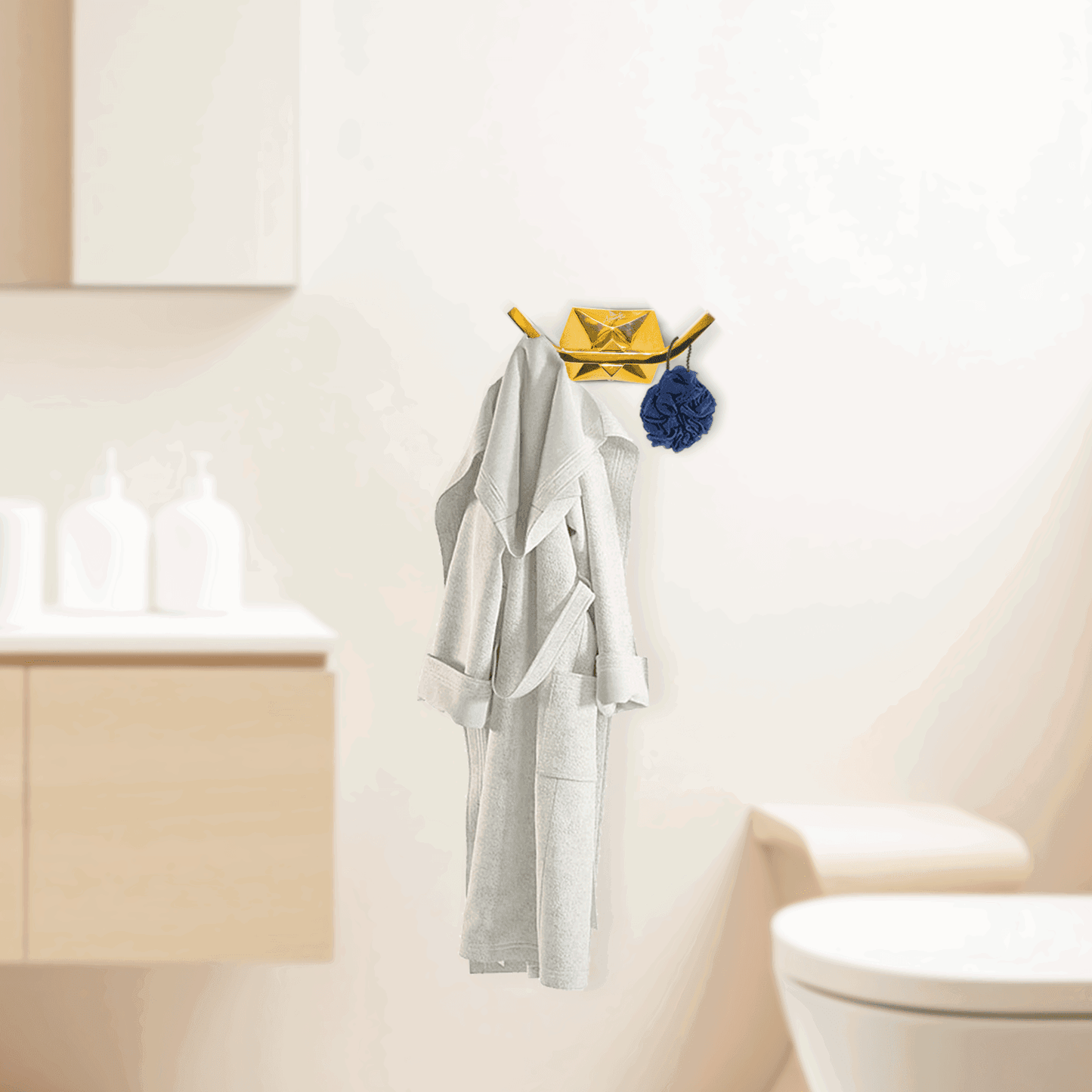 Gloria Series Gold Coat Hook/Robe Hook - Elegant Bathware for Luxurious Bathrooms - D&B Bathware