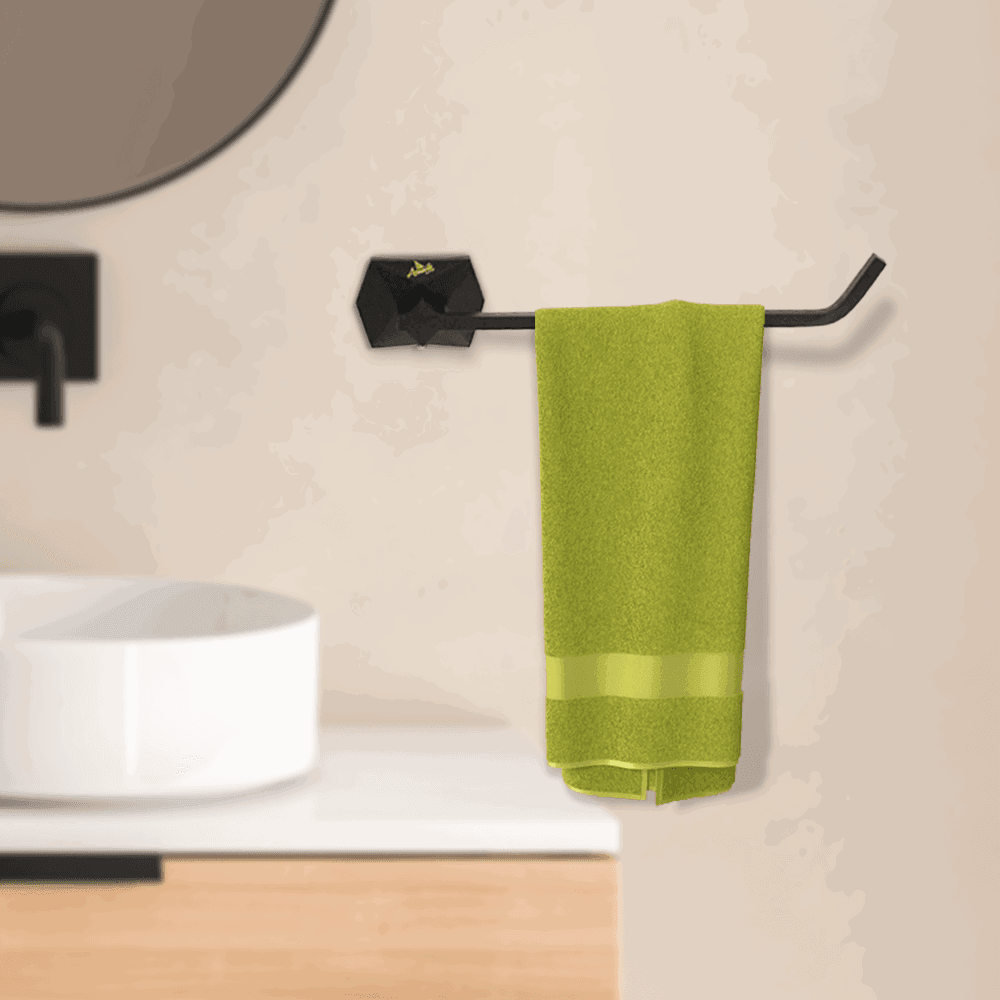 Gloria Series Silver Towel Ring - Elegant Bathware for Modern Bathrooms - D&B Bathware