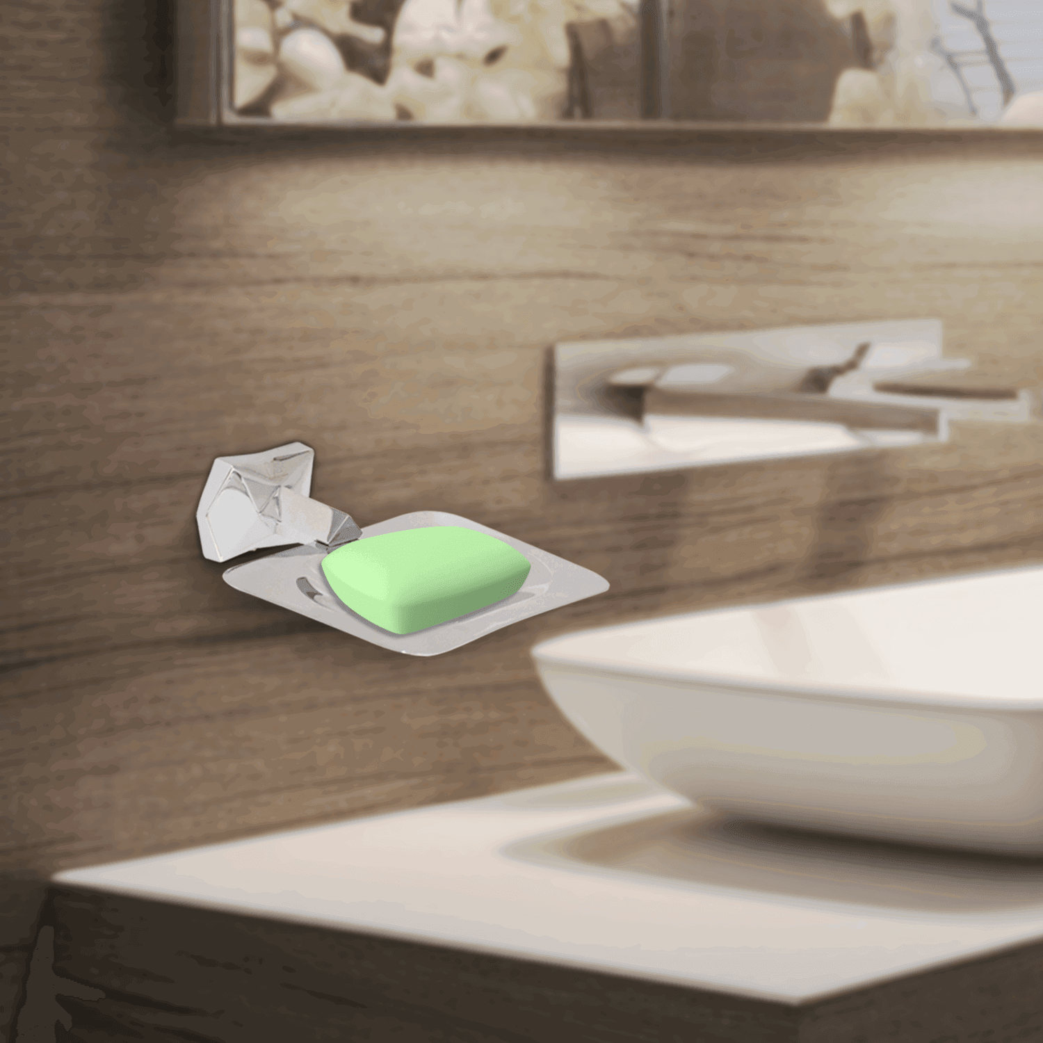 Gloria Silver Soap Dish – Elegant & Functional Soap Holder for Bathroom - D&B Bathware