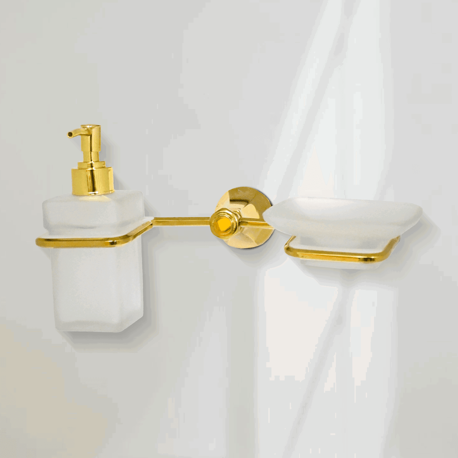 Gold Liquid Dispenser & Soup Dish - FLORIS Series | Luxury & Practical Design - D&B Bathware