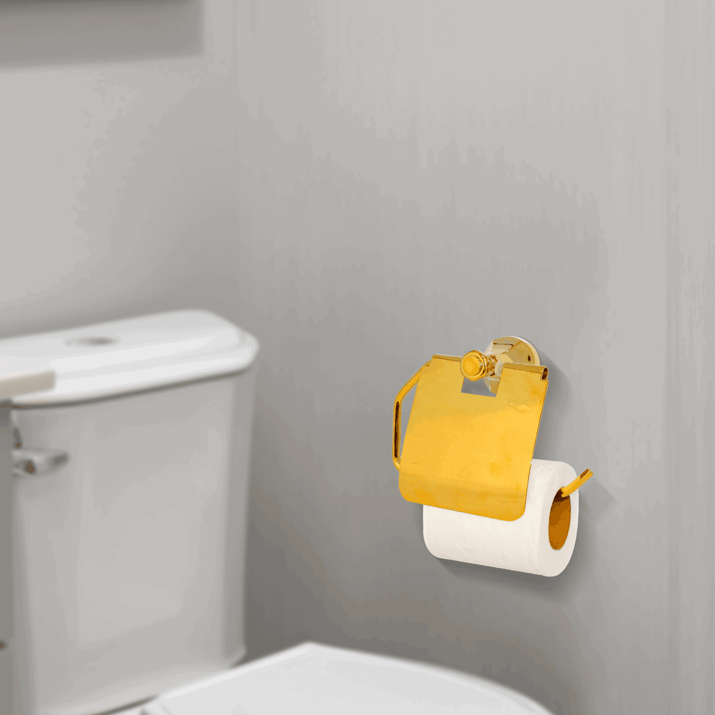 Gold Toilet Paper Holder - FLORIS Series | Luxurious & Durable Design - D&B Bathware