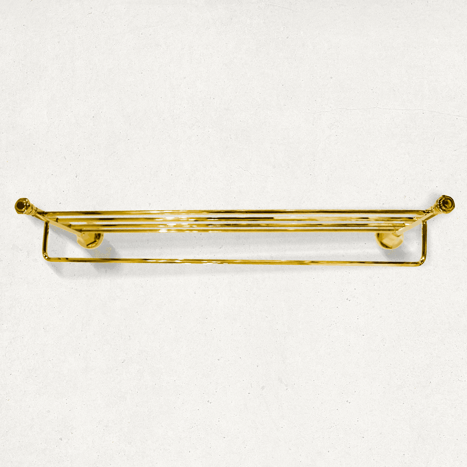 Gold Towel Rack Floris Series - Luxury Bathware for Elegant Bathrooms - D&B Bathware