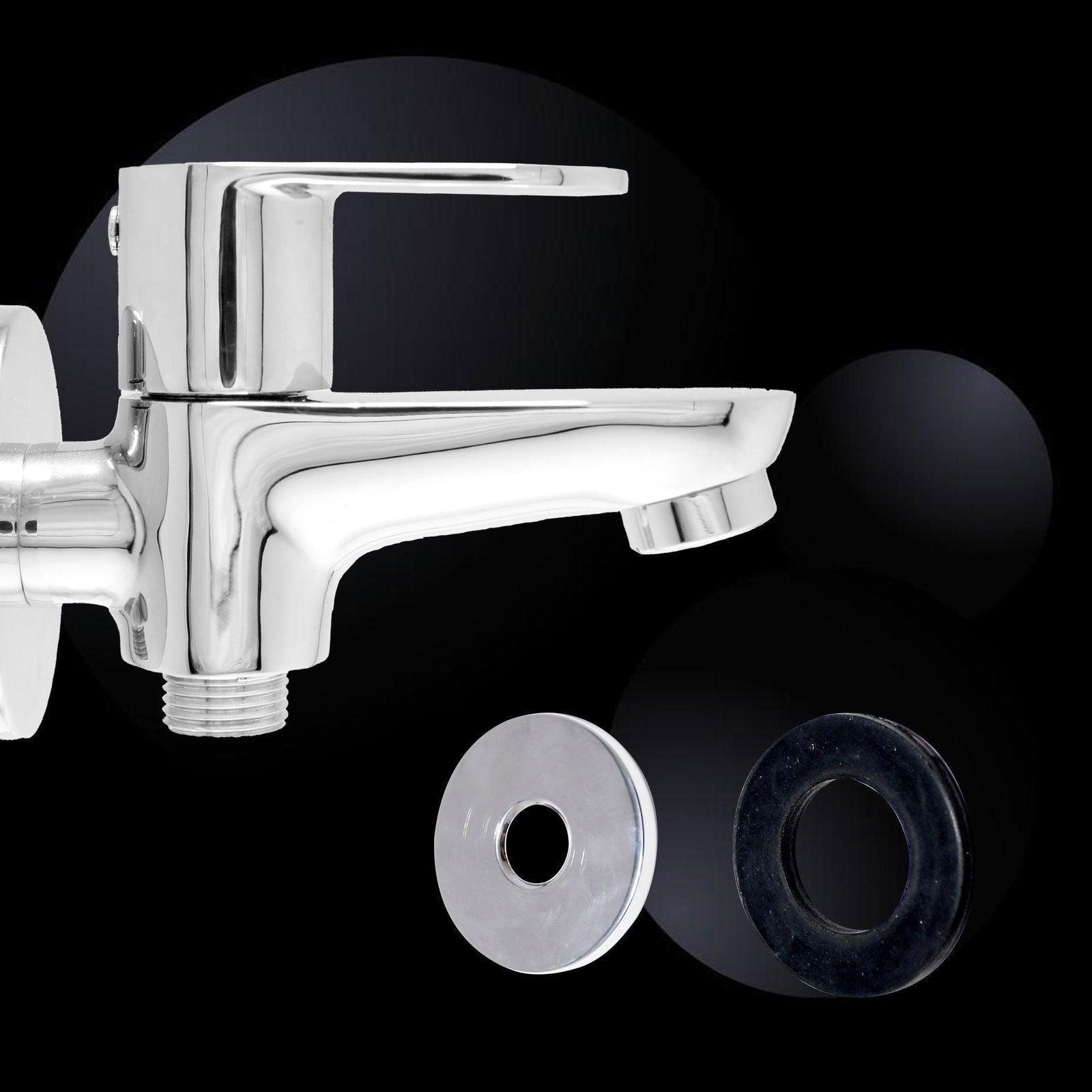 IVANO 2-Way Brass Bib Cock with Chrome Finish – Tap Ideal for Bathroom, Kitchen - D&B Bathware