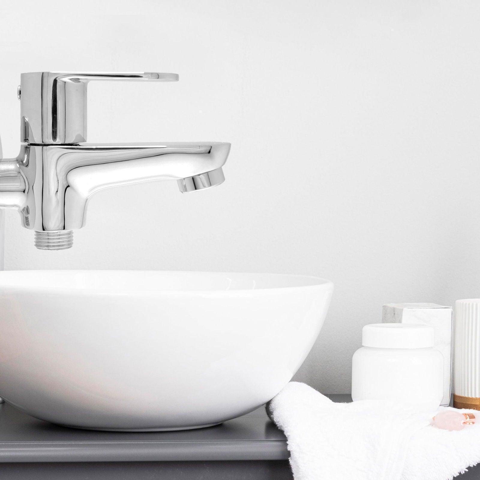 IVANO 2-Way Brass Bib Cock with Chrome Finish – Tap Ideal for Bathroom, Kitchen - D&B Bathware